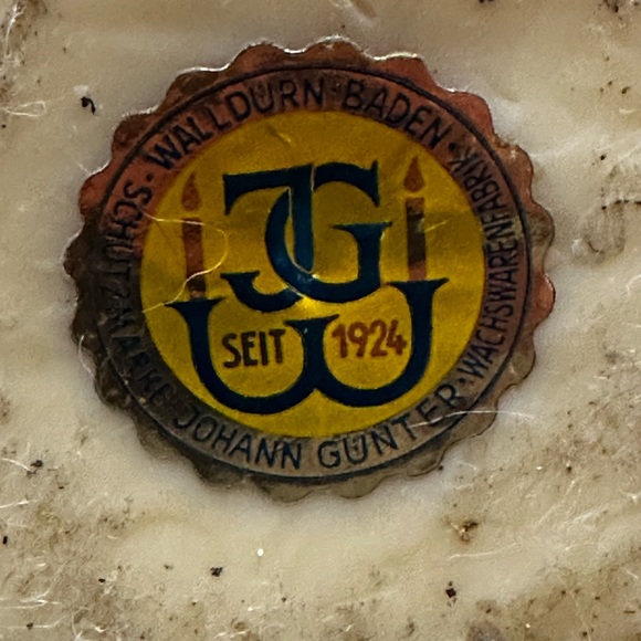 Walldurn Baden Vintage Johan Gunter Eternity Candle Floral - Picture 15 of 15